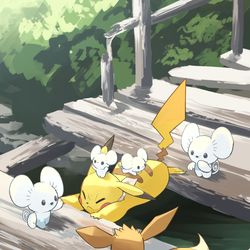 This is a pixiv picture whose title is 橋渡し.