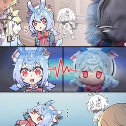 This is a pixiv picture whose title is 2D & 3D.