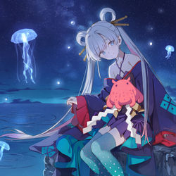 This is a pixiv picture whose title is 月見ヤチヨ 2.