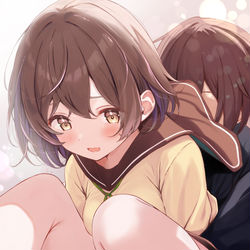 This is a pixiv picture whose title is 密着状態で.