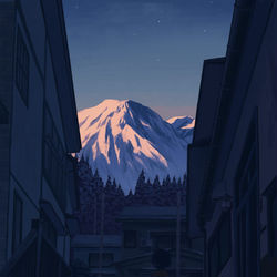 This is a pixiv picture whose title is 光が降りてくる.