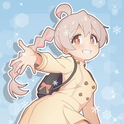 This is a pixiv picture whose title is 雪だぁ～.