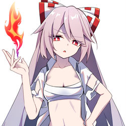 This is a pixiv picture whose title is 妹紅.