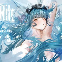 This is a pixiv picture whose title is 在管理员面前…好害羞呢…….