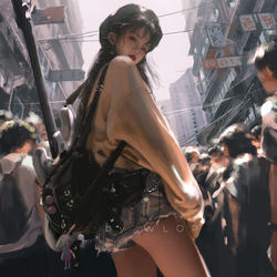 This is a pixiv picture whose title is 月亮碎片.