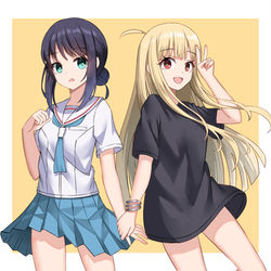 This is a pixiv picture whose title is Iroha & Kaguya!.