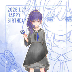 This is a pixiv picture whose title is 初心にかえって初期衣装を描いてみた⑨.