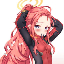 This is a pixiv picture whose title is 画了可爱的战斗服柚子！.