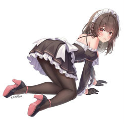 This is a pixiv picture whose title is oc 女仆.