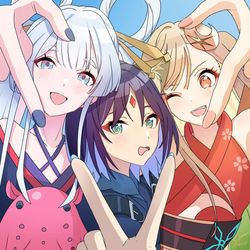 This is a pixiv picture whose title is 超かぐや姫.