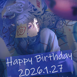 This is a pixiv picture whose title is 朝比奈まふゆ誕生祭2026.