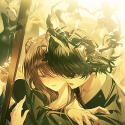 This is a pixiv picture whose title is 言葉にできない想い.