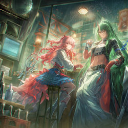 This is a pixiv picture whose title is 🌃.