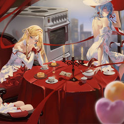 This is a pixiv picture whose title is カルテジア&ショアキーパー&ツバキ.