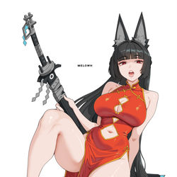 This is a pixiv picture whose title is Miyabi chinese dress.