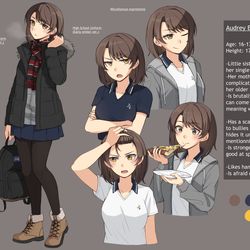 This is a pixiv picture whose title is Audrey - Character Profile.