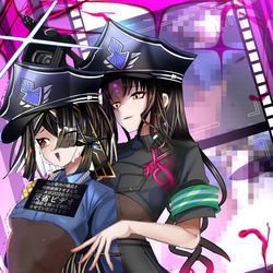 This is a pixiv picture whose title is 懲罰ビデオ.