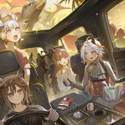 This is a pixiv picture whose title is Gold family road trip.