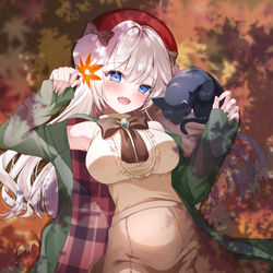 This is a pixiv picture whose title is 秋色こいぬ.