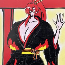 This is a pixiv picture whose title is ヨーコと初詣❤️🌅.