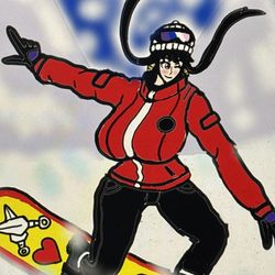 This is a pixiv picture whose title is ダイナミックスノーボーダー・ヨル❤️🏂.