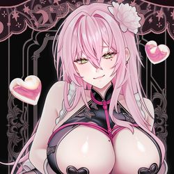 This is a pixiv picture whose title is pink maid.