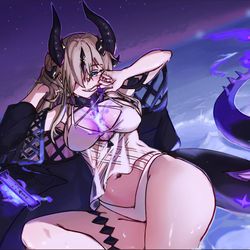 This is a pixiv picture whose title is Eblana, Greedy Sea Dragon.