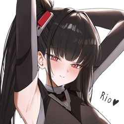 This is a pixiv picture whose title is 調月リオ.