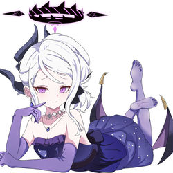 This is a pixiv picture whose title is 空崎ヒナ(ドレス).