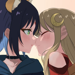 This is a pixiv picture whose title is 彩叶&辉耀.