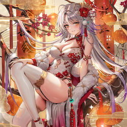 This is a pixiv picture whose title is さんすま！三国大戦スマッシュ！_太上老君【不老不死の宴】.