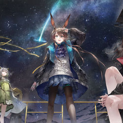 This is a pixiv picture whose title is Stargazer.