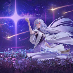 This is a pixiv picture whose title is 总有一天，我们会用自己的双手，缔造出比星空更浪漫更恒久的奇迹。.