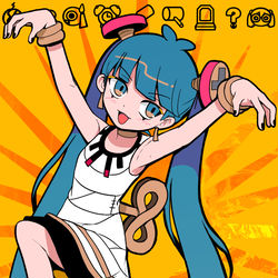 This is a pixiv picture whose title is 不死身ごっこミク（ピノキオピーver.）.