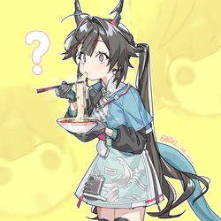 This is a pixiv picture whose title is 🍜❓.