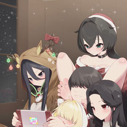 This is a pixiv picture whose title is ニケとの幸せな休日.