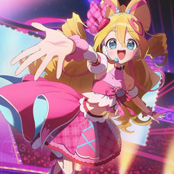 This is a pixiv picture whose title is キュアアイドル.