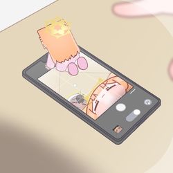 This is a pixiv picture whose title is phone.