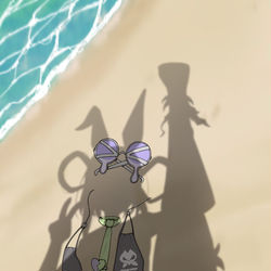 This is a pixiv picture whose title is 水着呼延灼.