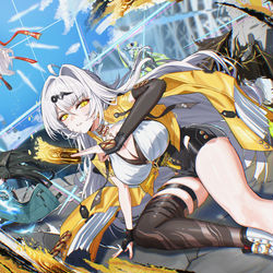 This is a pixiv picture whose title is 虚狩り.