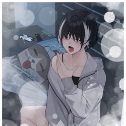 This is a pixiv picture whose title is 雪の日.