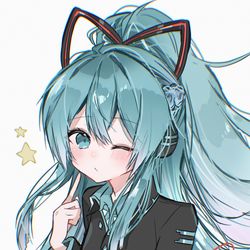 This is a pixiv picture whose title is 初音ミク.