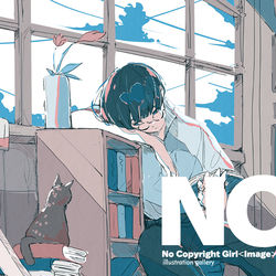 This is a pixiv picture whose title is 吾輩は猫である。.