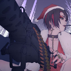 This is a pixiv picture whose title is サンタクロウイズカミントゥタウン.