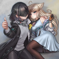 This is a pixiv picture whose title is Endmi and Perlica.