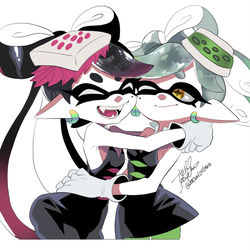 This is a pixiv picture whose title is アオリとホタル.