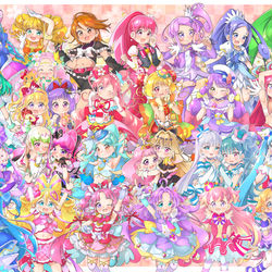 This is a pixiv picture whose title is 2月1日はプリキュアの日💞(⋈◍＞◡＜◍)。✧♡.
