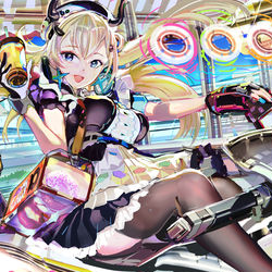 This is a pixiv picture whose title is レインボーどーなっつ.