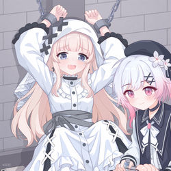 This is a pixiv picture whose title is 冰上梅露露の魔女审判.
