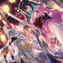 This is a pixiv picture whose title is 祭り.